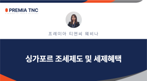 싱가포르 조세제도 및 세제혜택