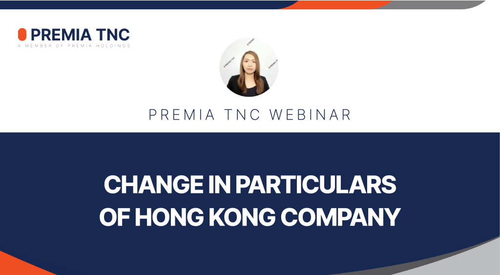 Change in Particulars of Hong Kong Company