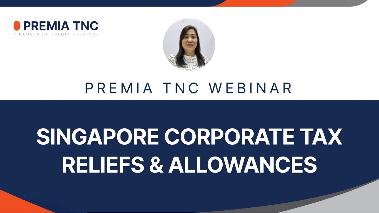 Singapore Corporate Tax Relief and Allowances