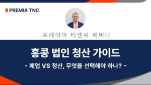 홍콩 법인 청산